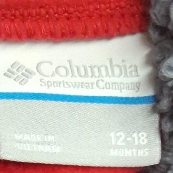 Columbia Red and Gray Baby Sweater - Picture 2 of 12